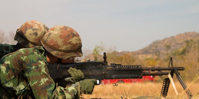 Soldado en una guerra
