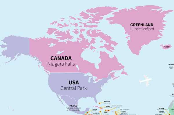 Mapa con las atracciones turísticas que tienes que visitar ...
