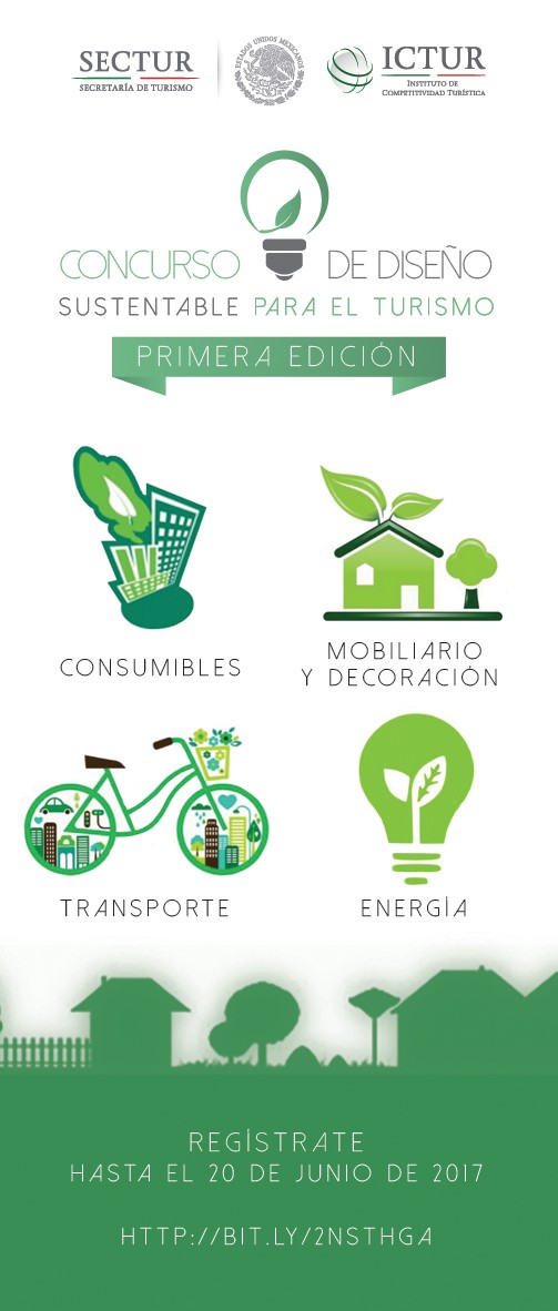 Banner del Concurso de Diseño Sustentable para el Turismo