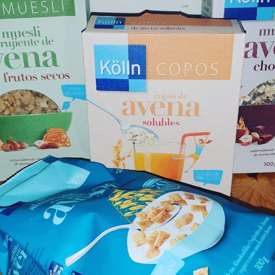 Copos de avena integrales suaves KÖLLN, Cereales