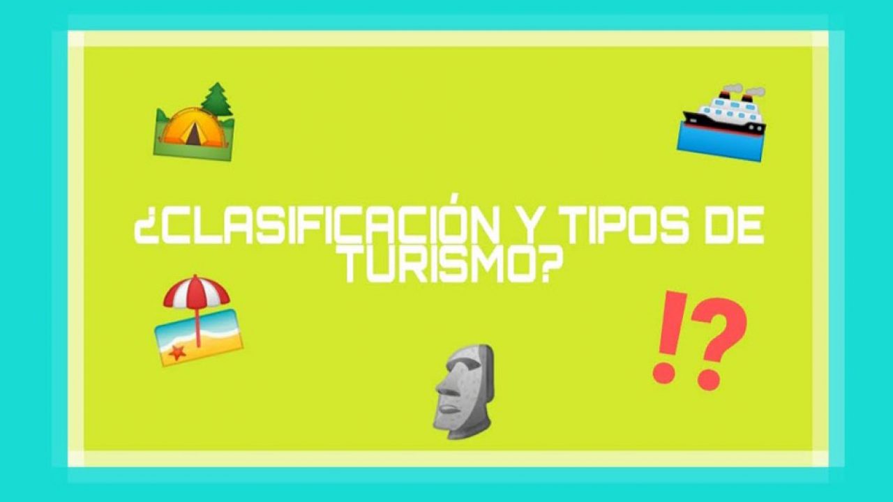 Clasificación Y Tipos De Turismo Entorno Turístico