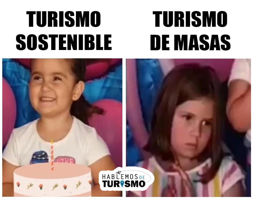 Niña pastel meme turismo