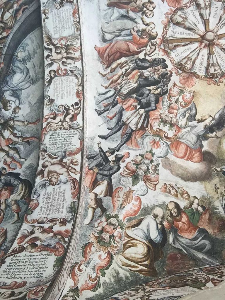 Frescos en el Santuario de Jesús Nazareno