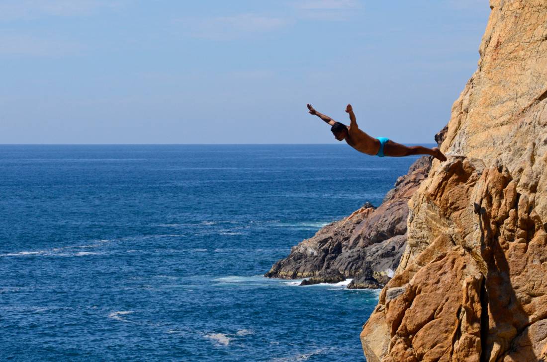 Salto en la Quebrada de Acapulco