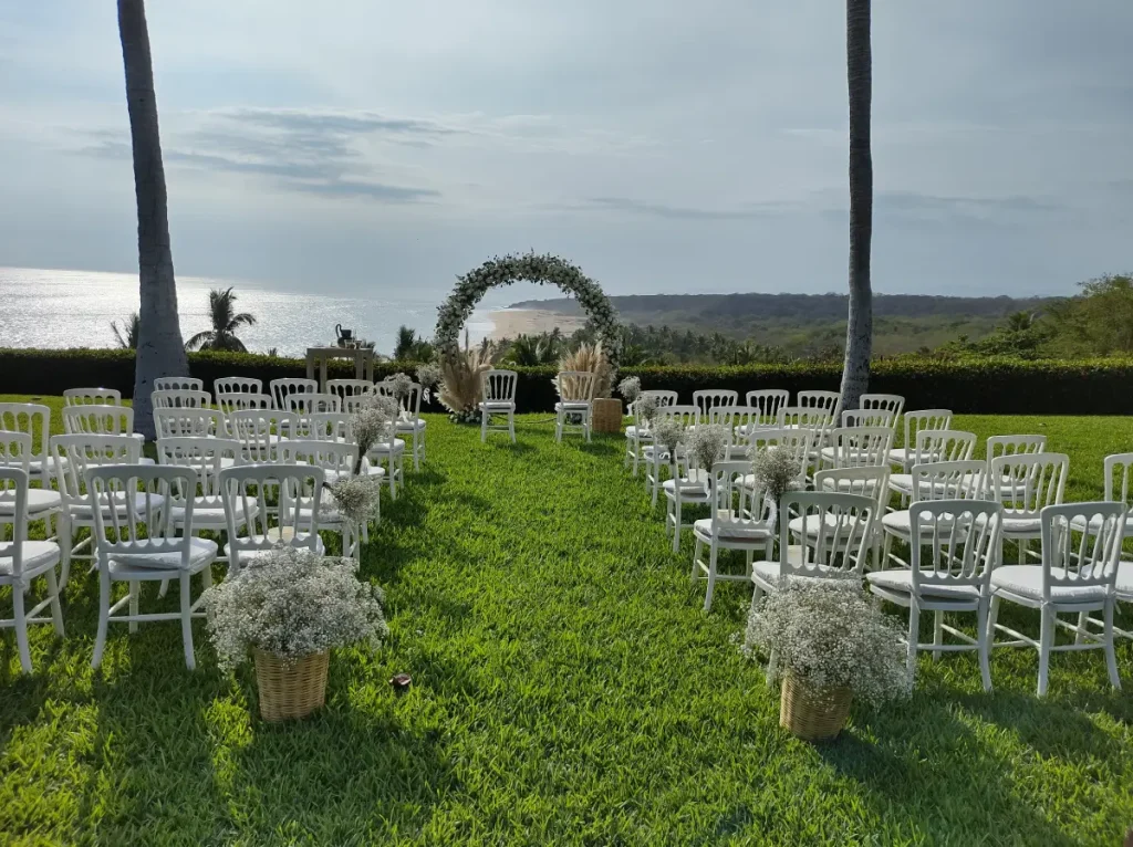 Montaje de una boda en Puerto Escondido