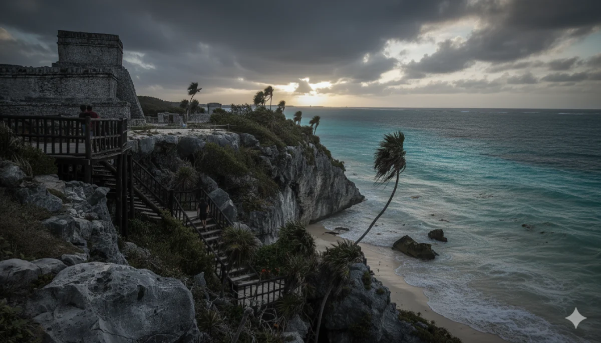 Tulum en un tono sombrío