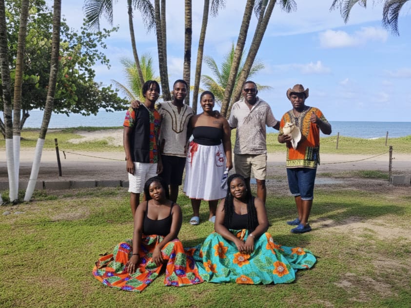 Hombres y mujeres garífunas