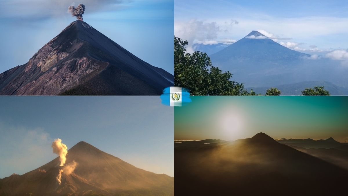 4 volcanes activos de Guatemala