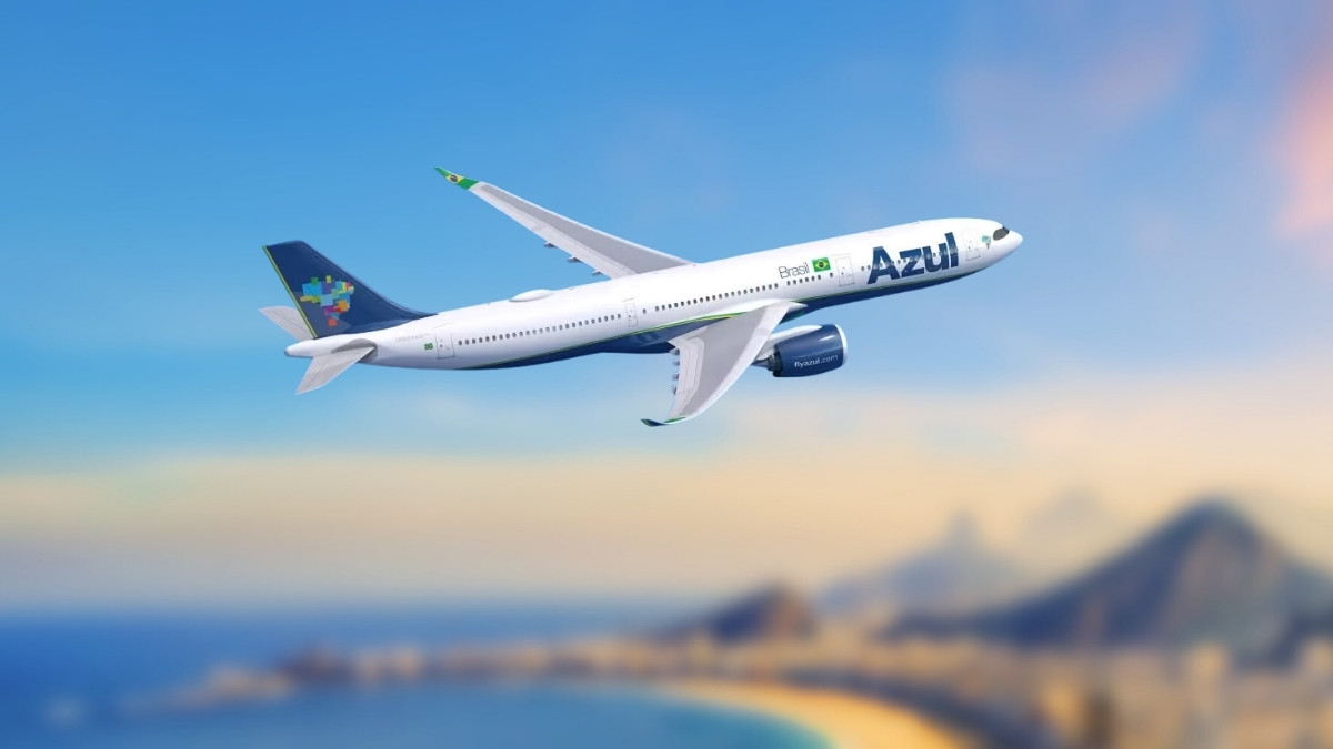 Avión de la aerolínea Azul