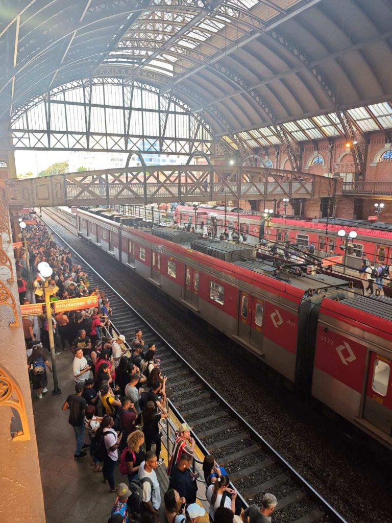 Anden en la Estación de la Luz de São Paulo