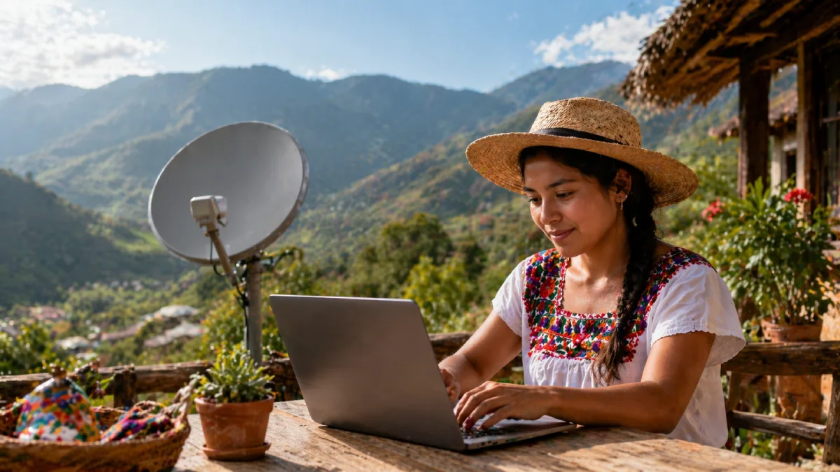 Internet satelital en comunidades rurales
