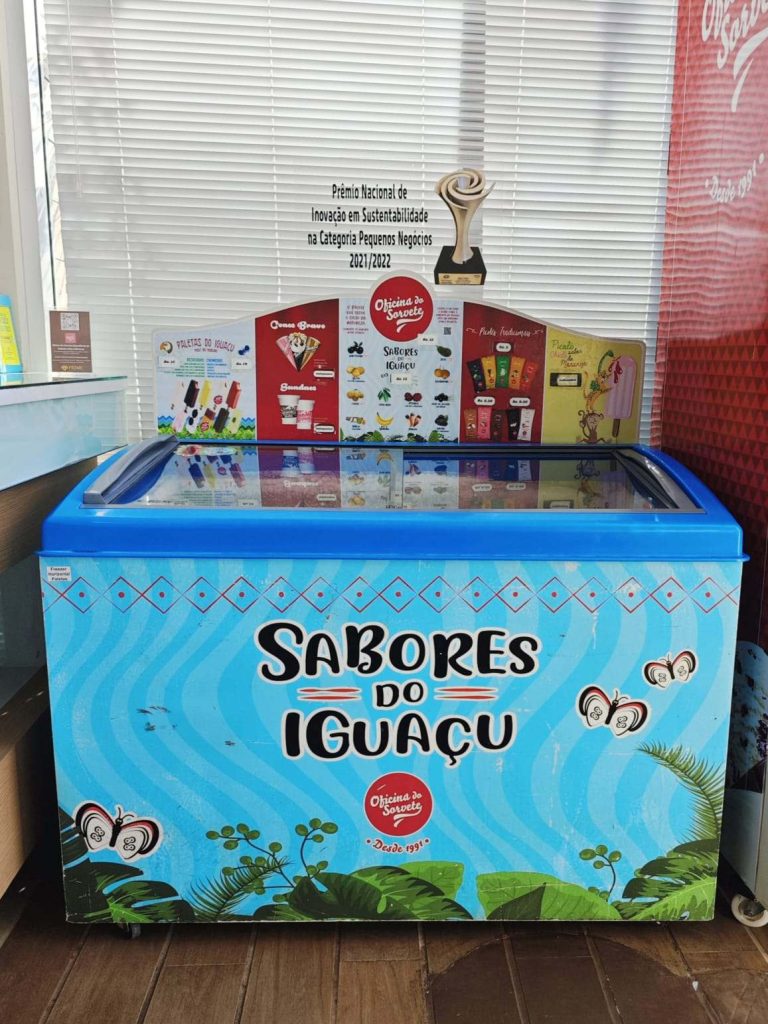 Refrigerador en la oficina de Sorvete