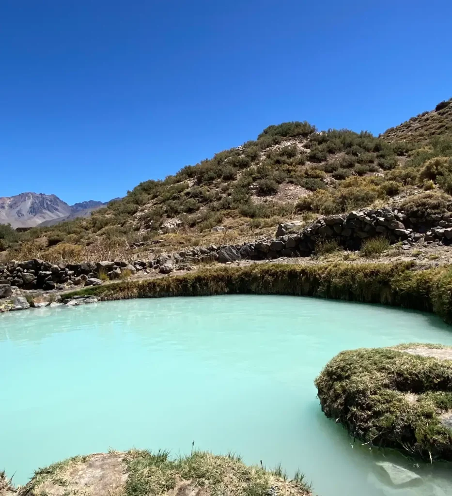 Aguas termales en El Sosneado