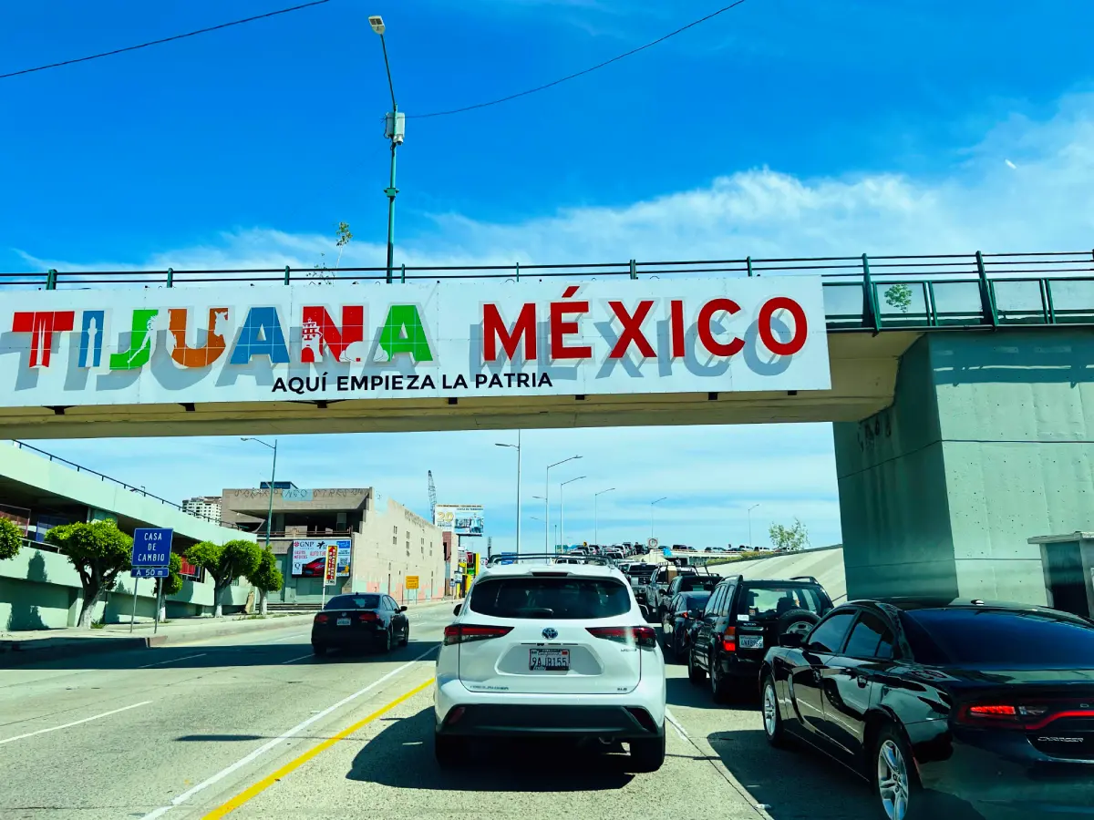 Cruce fronterizo en Tijuana