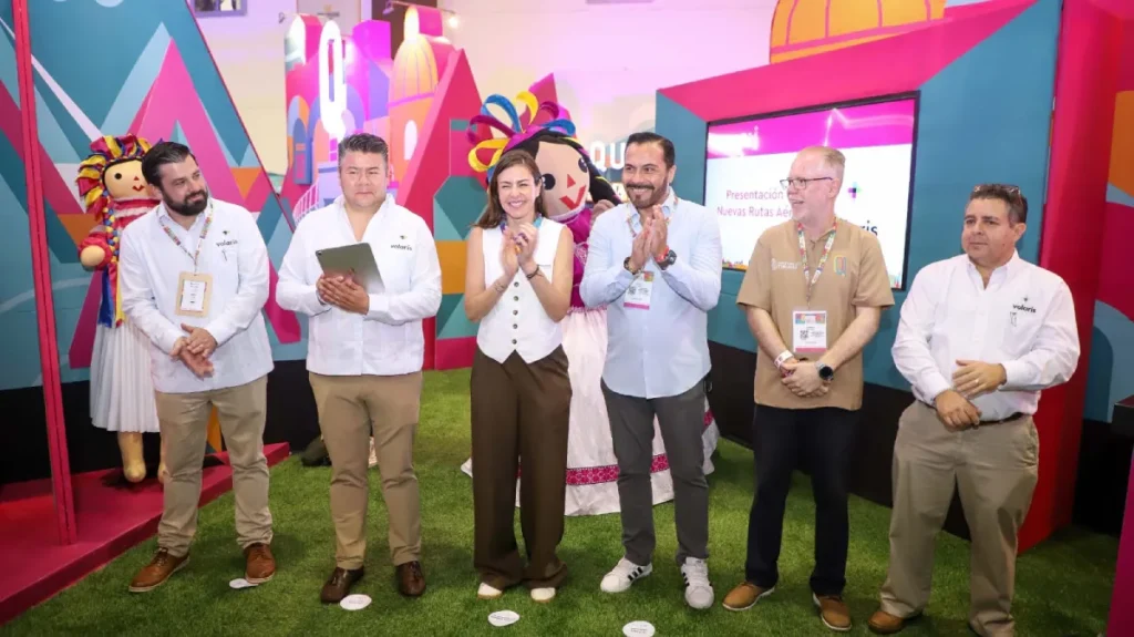 Presentación nuevas rutas en Querétaro de Volaris