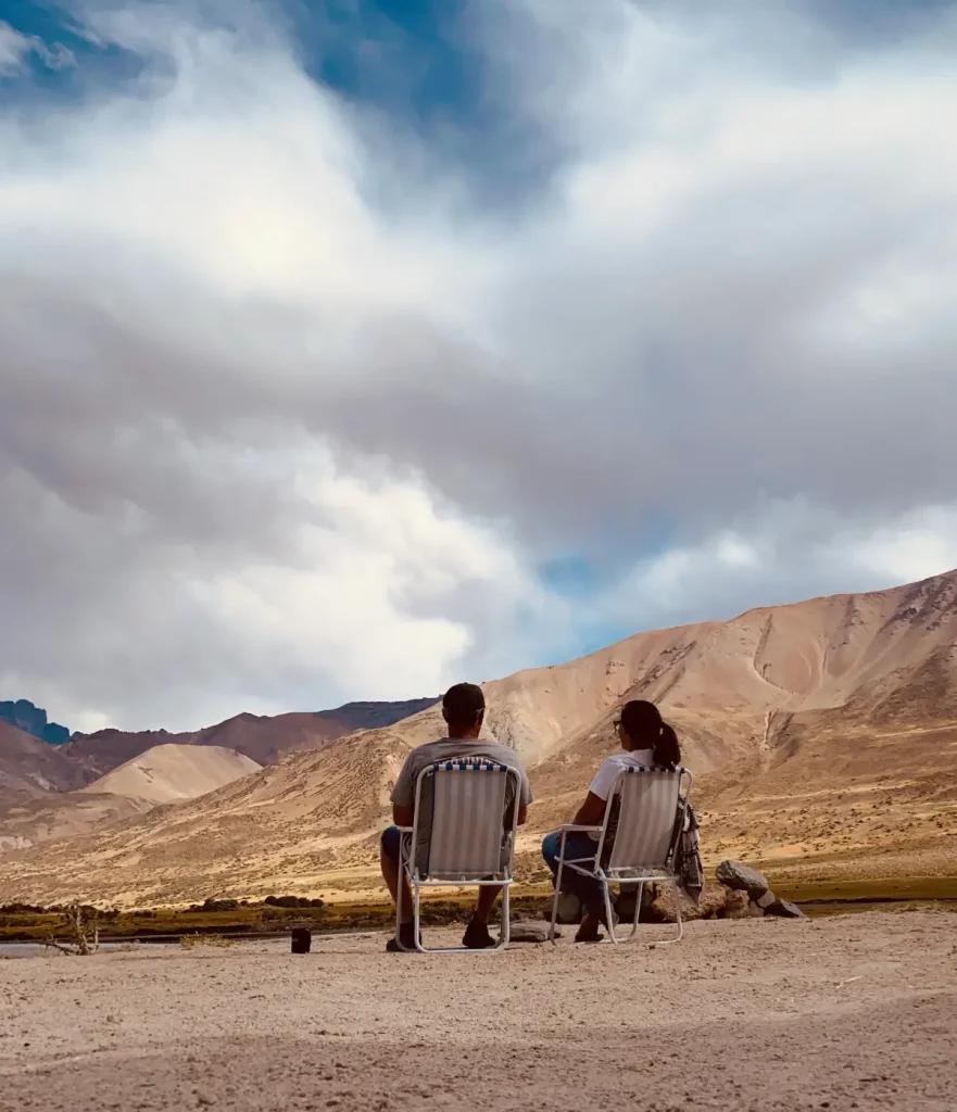 Turistas en El Sosneado