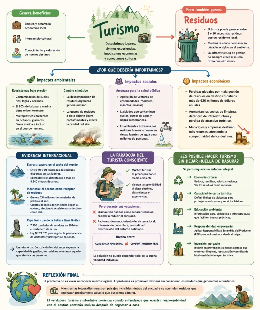 Infografía El costo oculto del turismo