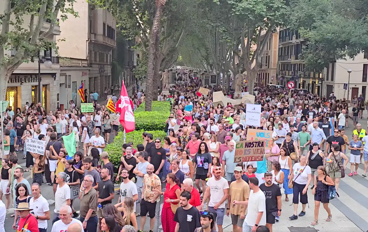 Manifestación en Mallorca julio 2026