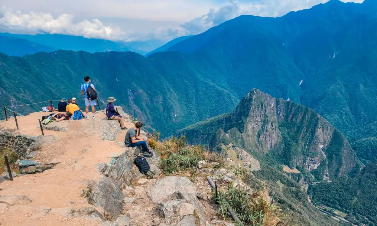 Vista panorámica de Machu Picchu