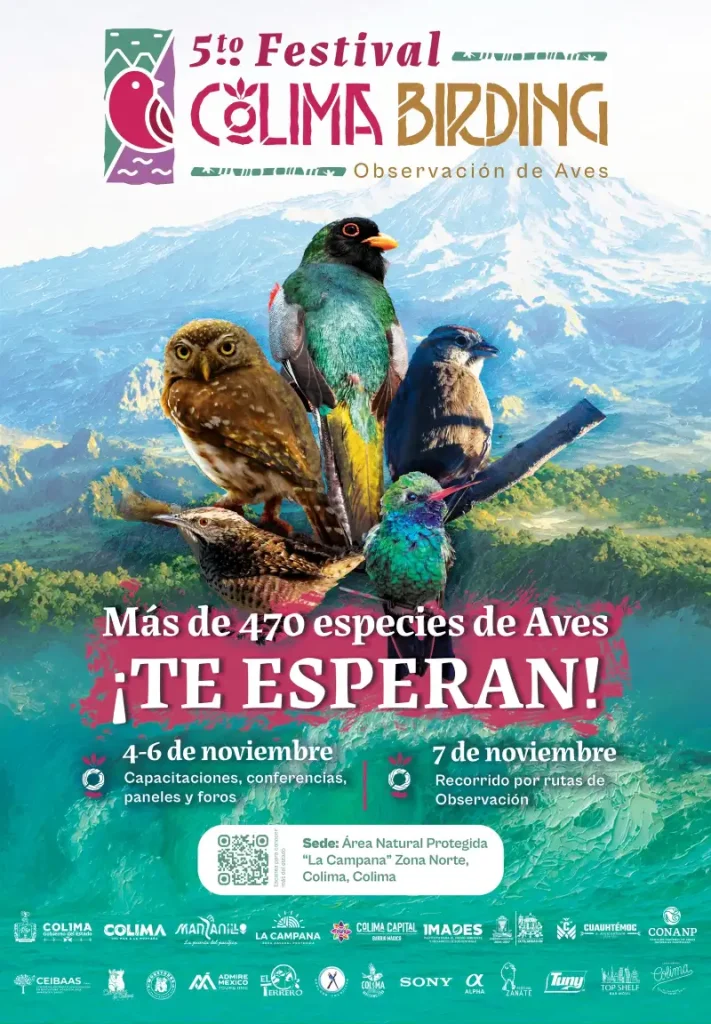 Cartél del Festival Colima Birding 2026