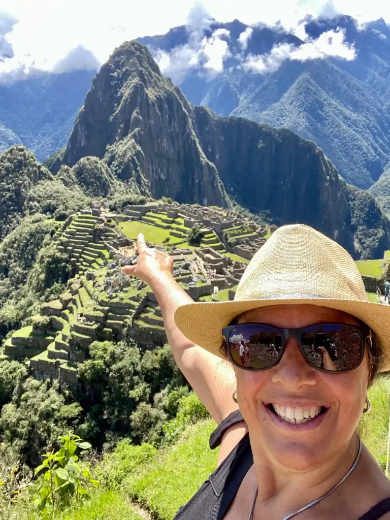 María Eugenia Ruiz en Machu Picchu