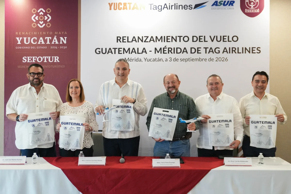 Relanzamiento del vuelo Guatemala Mérida de TAG Airlines