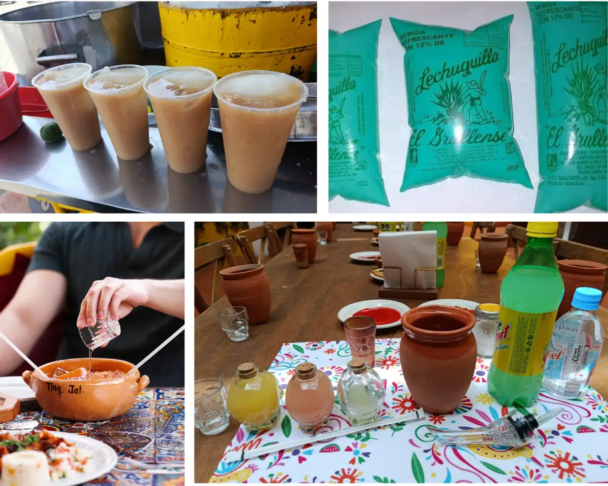Tejuino, Lechuguilla, Cazuelas, Cantaritos