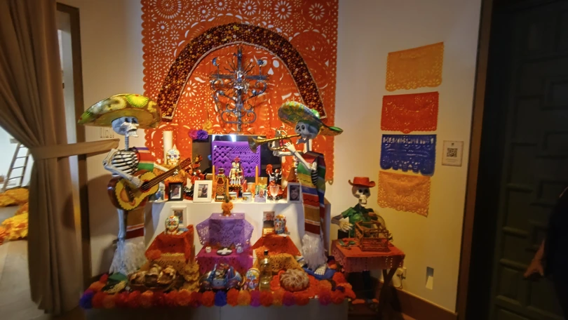 Ofrenda en la Fundación Casa de México en España